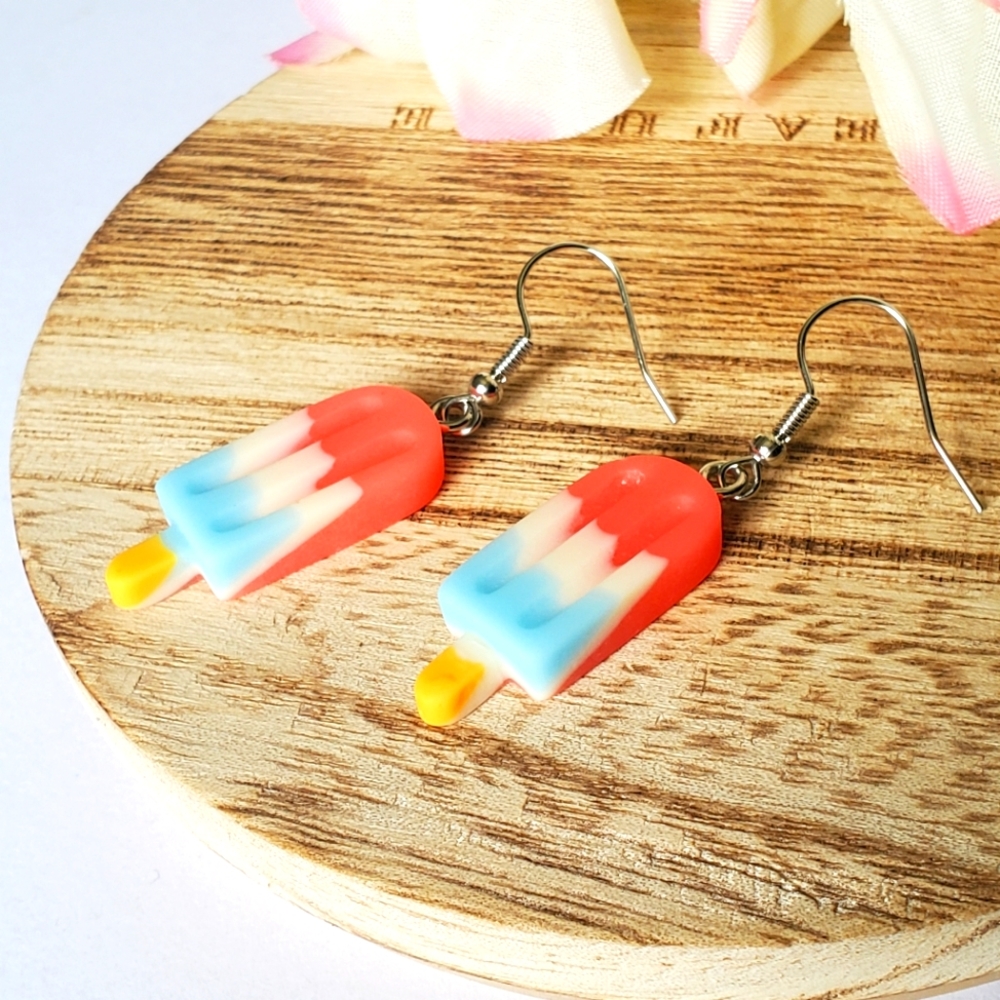 Lot OF (5) ICE POPISCLE DANGLE EARRINGS